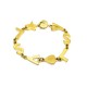 VINTAGE BRACELET YVES SAINT LAURENT INITIALES YSL METAL DORE JEWEL GOLDEN 345€