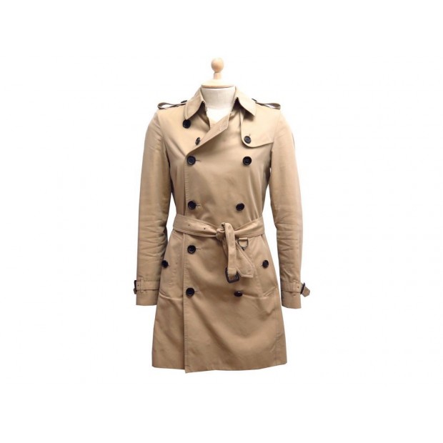 MANTEAU BURBERRY THE CHELSEA TRENCH COAT HERITAGE 36 S COTON BEIGE JACKET 1750€
