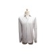 CHEMISE HERMES RAYEE & BOUTONS CLOU DE SELLE 38 39 M COTON LIN BLANC SHIRT 380€