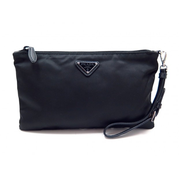 NEUF POCHETTE PRADA TROUSSE DE MAQUILLAGE 2M312 SAC NOIR COSMETIC POUCH 200€