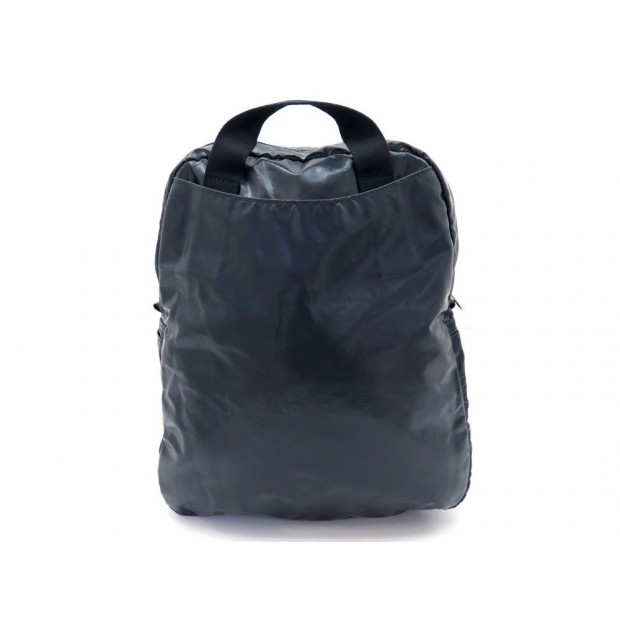 NEUF SAC A DOS JACK GOMME LAMI EN TOILE NOIR BLACK CANVAS BACKPACK 150€