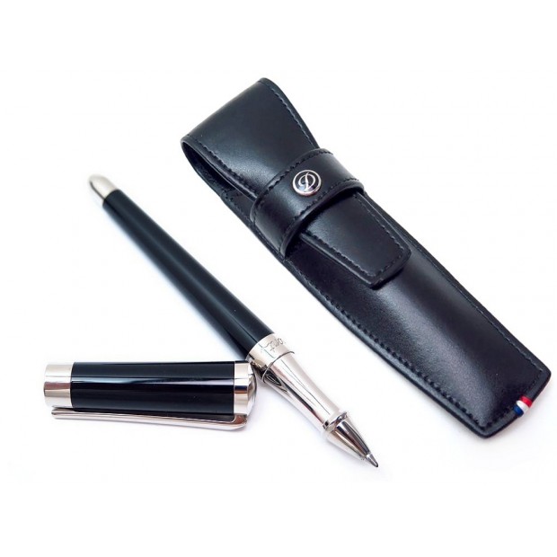 NEUF STYLO ST DUPONT MINI LIBERTE 467004 ROLLERBALL ACIER & RESINE + ETUI 355€