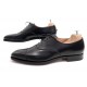 NEUF CHAUSSURES CROCKETT & JONES HALLAM RICHELIEU 9E 43 CUIR NOIR SHOES 495 