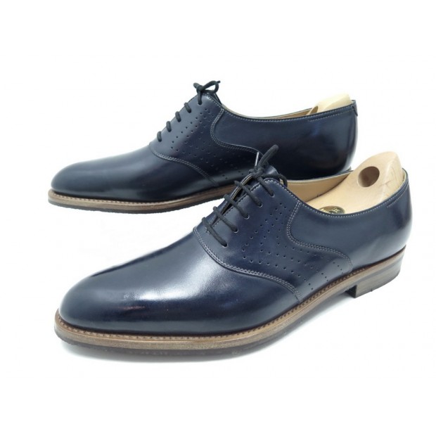  NEUF DERBY BATEAU JOHN LOBB CUIR ORANGE 