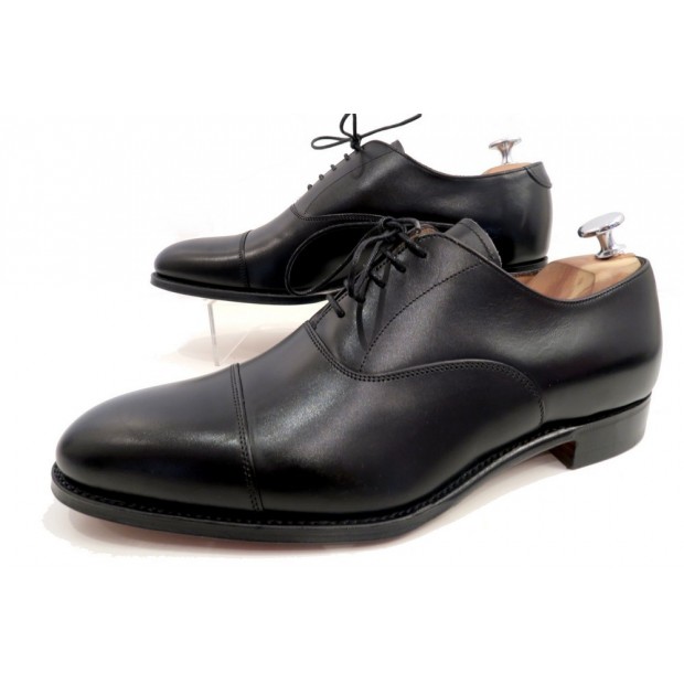 NEUF CHAUSSURES JOSEPH CHEANEY LIME RICHELIEU 9F 43 NOIR EMBAUCHOIRS SHOES 345€