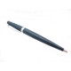 NEUF STYLO BILLE CHRISTIAN DIOR EN RESINE BLEUE & METAL ARGENT BALLPOINT PEN NEW