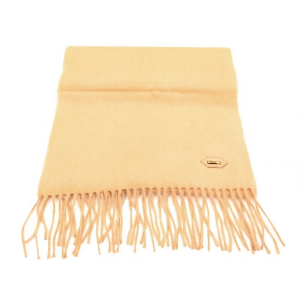 NEUF ECHARPE ZILLI EN CACHEMIRE BEIGE POUR HOMME CASHMERE SCARF NEW 840€