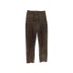 PANTALON HERMES EN CUIR CHEVRE VELOURS 