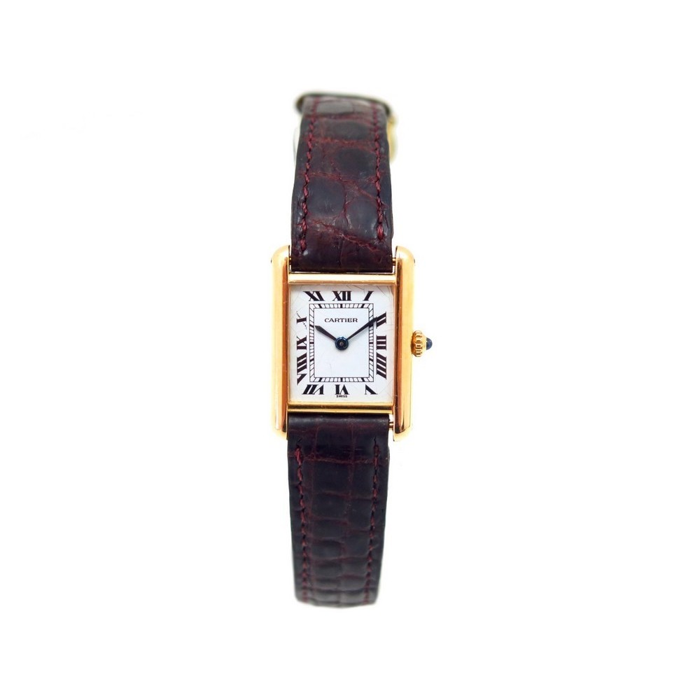 cartier tank solo or jaune