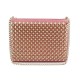 NEUF SAC A MAIN CHRISTIAN LOUBOUTIN TRILOUBI SPIKE BANDOULIERE CUIR ROSE 1590€