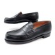 CHAUSSURES JM WESTON MOCASSIN 180 5.5C 39.5 40 EN CUIR NOIR LOAFERS SHOES 575€