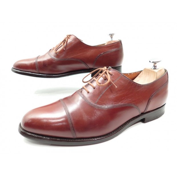 CHAUSSURES CHURCH'S 9F 43 RICHELIEU HOMME EN CUIR MARRON LEATHER SHOES 620€