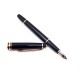 STYLO PLUME MONTBLANC MEISTERSTUCK CLASSIQUE NOIR & OR 18K FOUNTAIN PEN 500€