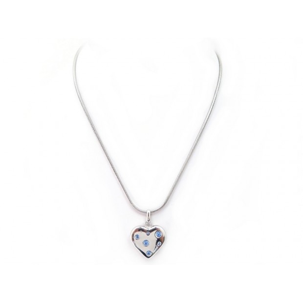 COLLIER YVES SAINT LAURENT COEUR EN ARGENT MASSIF 925 SILVER NECKLACE 295€