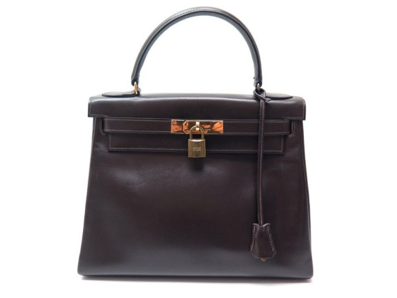 sac a main hermes kelly 28 retourne en cuir box