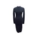 ROBE PRES DU CORPS ALAIA TAILLE 38 M EN LAINE NOIRE BLACK WOOL DRESS 2500€