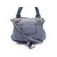 SAC A MAIN CHLOE MARCIE MEDIUM 36 CM BANDOULIERE CUIR BLEU HAND BAG PURSE 1490€