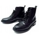 BOTTINES SAINT LAURENT SIGNATURE PATTI LACE UP BOXER 328364 36.5 BOOTS 795 CUIR