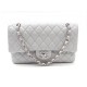 NEUF SAC A MAIN CHANEL 2.55 TIMELESS 26 CM CUIR CAVIAR GRIS HAND BAG PURSE 4260€