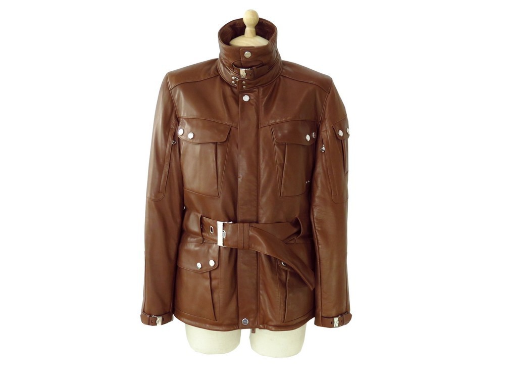 veste cuir ralph lauren
