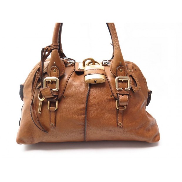 SAC A MAIN CHLOE PADDINGTON EN CUIR MARRON BROWN LEATHER HAND BAG PURSE 1295€