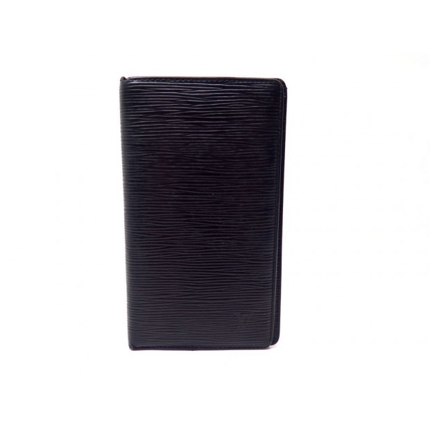 PORTEFEUILLE LOUIS VUITTON LONG EN CUIR EPI NOIR BLACK WALLET BILLFOLD 410€