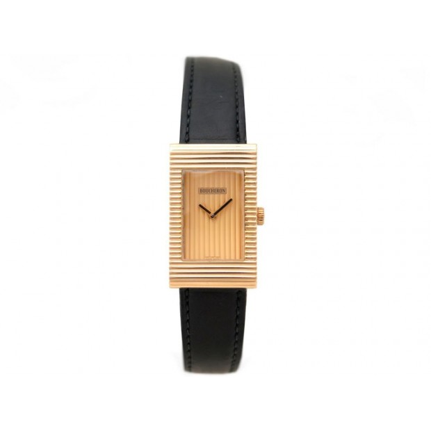 MONTRE BOUCHERON REFLET LARGE 38 MM OR JAUNE 18K AUTOMATIQUE GOLD WATCH 13900€