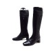 CHAUSSURES HERMES BOTTES CAVALIERES 37 EN CUIR NOIR + SAC RIDING BOOTS 1880€