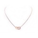 NEUF COLLIER CARTIER LOVE 2 ANNEAUX B7212300 EN OR ROSE 18K 6.5GR NECKLACE 2080€