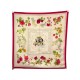 FOULARD HERMES QUAI AUX FLEURS 1ERE EDITION 1952 EN SOIE ROUGE CARRE SCARF 360€