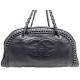 SAC A MAIN CHANEL BOWLING CHAINE EN CUIR NOIR BOWLER CHAIN AROUND PURSE 3000€