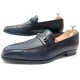 CHAUSSURES BERLUTI MOCASSINS MORS A714 8 42 EN CUIR NOIR HORSEBIT SHOES 1495€