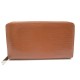 PORTEFEUILLE LOUIS VUITTON ORGANIZER CUIR EPI CANNELLE M6385I MARRON WALLET 755€