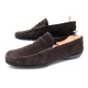 CHAUSSURES TOD'S GOMMINO 6.5 IT 41.5 FR MOCASSINS VEAU VELOURS MARRON SHOES 350€