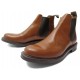 NEUF CHAUSSURES CHURCH'S BOTTINES CHELSEA 8.5F 42.5 CUIR MARRON LOW BOOTS 590€