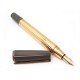 STYLO ST DUPONT SAINT GERMAIN PLUME A CARTOUCHES METAL DORE FOUNTAIN PEN