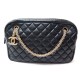 NEUF SAC A MAIN CHANEL CAMERA MATELASSE CUIR NOIR BLACK LEATHER HAND BAG 2890€