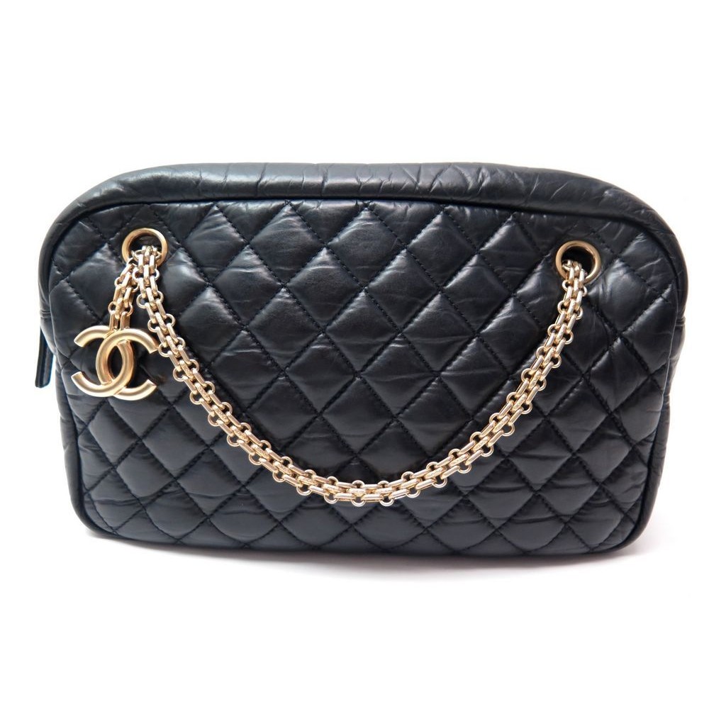 Chanel 2.55 Reissue Mini Flap Shoulder Bag Metallic Midnight Blue