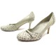 NEUF CHAUSSURES CHRISTIAN DIOR ESCARPINS EN CUIR PERFORE PERFORATED PUMPS 750€