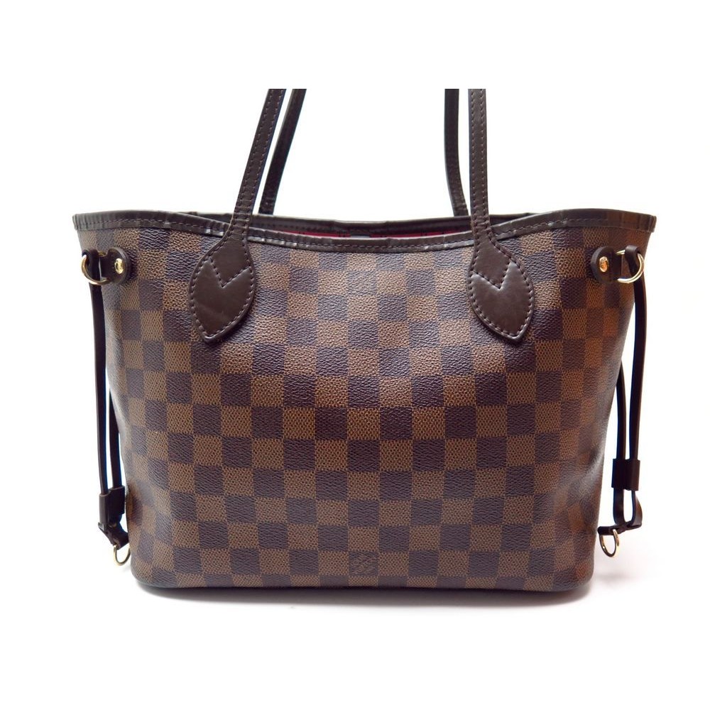 Authentic Louis Vuitton Damier Neverfull PM Shoulder Tote Bag