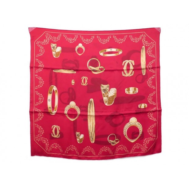 FOULARD CARTIER CARRE SOIE BIJOUX BRACELET LOVE