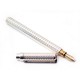 NEUF STYLO ST DUPONT GATSBY 431170M PLUME A CARTOUCHES PLAQUE ARGENT PEN 420€