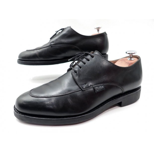 CHAUSSURES PARABOOT AVIGNON 6.5 40.5 41 FIN DERBY CUIR NOIR LEATHER SHOES 345€