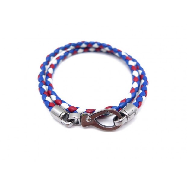 BRACELET TOD'S MYCOLORS CUIR TRESSE XEMB1590200FLR73D4 16.5 CM CUIR BLEU 155€