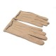 NEUF PAIRE DE GANTS CHANEL TAILLE 8 EN CUIR DE PECARI BEIGE LEATHER GLOVES 720€