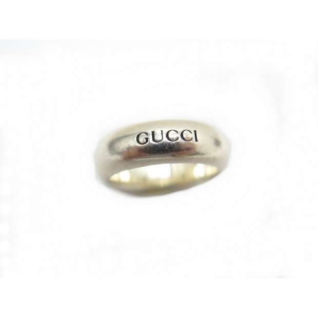 BAGUE GUCCI ANNEAU LOGO EN ARGENT 925 7.4 GR TAILLE 50 SILVER RING 430€