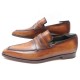 NEUF CHAUSSURES BERLUTI ANDY 11 44 MOCASSINS EN CUIR PATINE MARRON LOAFERS 1580€