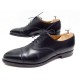 NEUF CHAUSSURES CROCKETT & JONES HALLAM RICHELIEU 9E 43 EN CUIR NOIR SHOES 495€