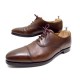 NEUF CHAUSSURES CROCKETT & JONES HALLAM RICHELIEU 9E 43 EN CUIR NOIR SHOES 495