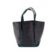 NEUF SAC A MAIN VANESSA BRUNO CABAS SATIN PAILLETTE VERT HAND BAG PURSE 190€